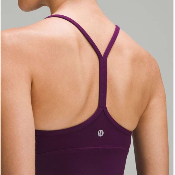 Lululemon Flow Y Nulu Longline Bra *Light Support, A–C Cups Dramatic Magenta - Picture 3 of 7